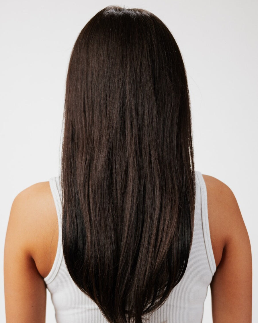 Hair after application and styling with So Deep